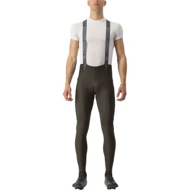 Castelli Free Aero RC fietsbroek lang bibtight donkergrijs heren