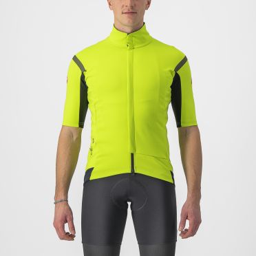 Castelli Gabba RoS 2 korte mouw fietsjack geel/groen heren 