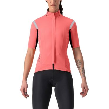 Castelli Gabba RoS 2 fietsjack korte mouw roze dames 