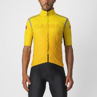 Castelli Gabba RoS Special Edition korte mouw fietsshirt geel heren 