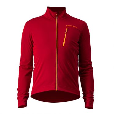 Castelli GO fietsjack rood/oranje heren 