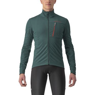 Castelli GO fietsjack groen/rood heren