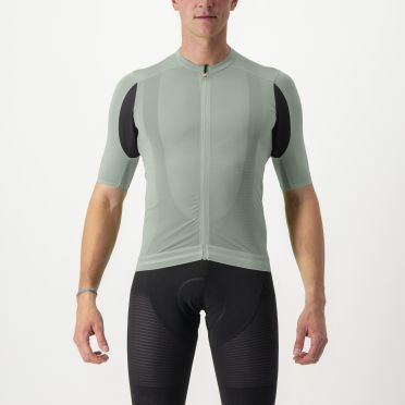 Castelli Superleggera 3 korte mouw fietsshirt groen heren 