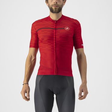 Castelli Insider spinning shirt korte mouw rood heren 