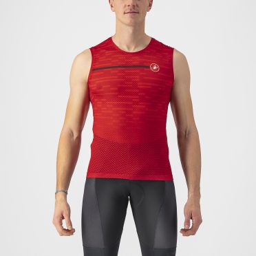 Castelli Insider spinning shirt mouwloos rood heren 