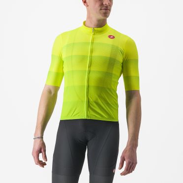 Castelli Livelli korte mouw fietsshirt geel heren 