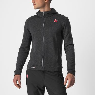 Castelli Milano Full zip fleece jacket zwart heren 