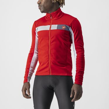 Castelli Mortirolo 6S fietsjack rood heren 