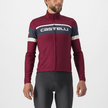 Castelli Passista fietsshirt lange mouw rood heren 