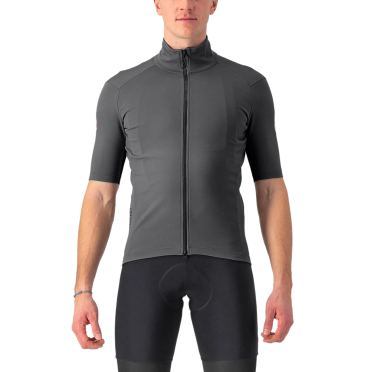 Castelli Perfetto RoS 2 Wind korte mouw fietsshirt grijs heren 