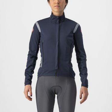 Castelli Perfetto RoS 2 lange mouw fietsjack blauw dames