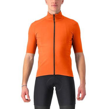 Castelli Perfetto RoS 2 Wind korte mouw fietsshirt oranje heren 