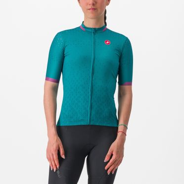 Castelli Pezzi fietsshirt korte mouw groen dames 