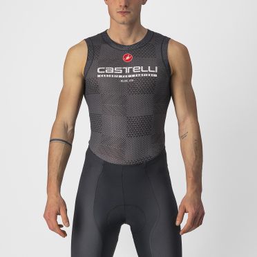 Castelli Pro mesh BL mouwloos ondershirt zwart heren 