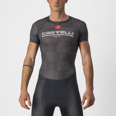 Castelli Pro mesh BL korte mouw ondershirt zwart heren