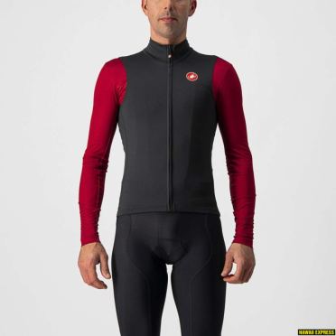 Castelli Pro thermal mid fietsvest mouwloos zwart heren 