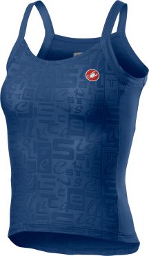 Castelli Promessa Jaquard Bavette SL top blauw dames