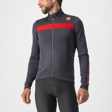 Castelli Puro 3 lange mouw fietsshirt donkergrijs heren