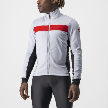 Castelli Raddoppia 3 fietsjack zilvergrijs heren 