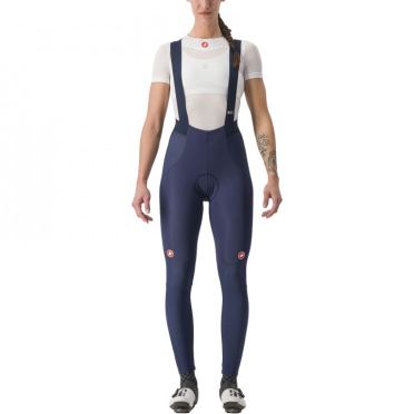 Castelli Sorpasso RoS fietsbroek lang blauw/zilver dames