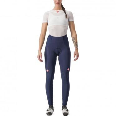 Castelli Sorpasso RoS W fietsbroek (zonder bretels) blauw/zilver dames 