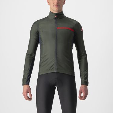 Castelli Squadra stretch fietsjack groen heren 