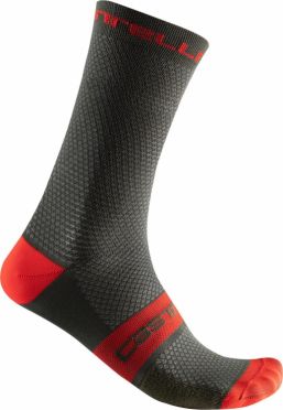 Castelli Superleggera T 18 fietsokken zwart/rood heren