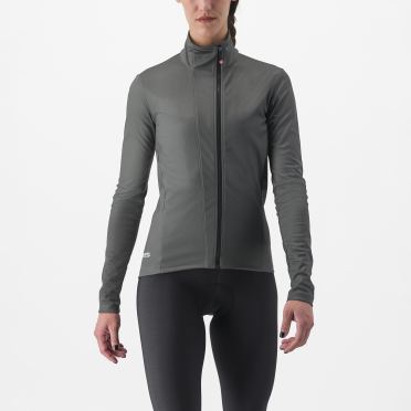 Castelli Transition 2 lange mouw fietsjack grijs dames 