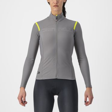 Castelli Tutto Nano RoS fietsshirt lange mouw grijs dames