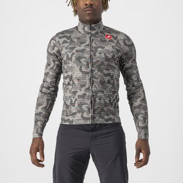 Castelli Unlimited Thermal fietsshirt lange mouw grijs/camo heren