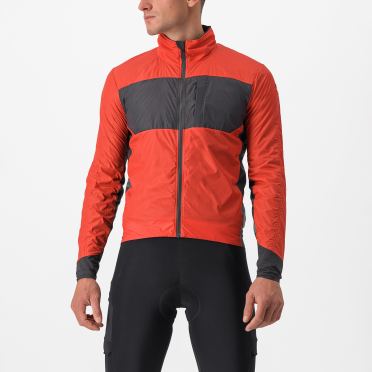 Castelli Unlimited Puffy lange mouw fietsjack rood heren