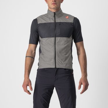 Castelli Unlimited Puffy mouwloos fietsvest lichtgrijs heren 