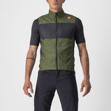 Castelli Unlimited Puffy fietsvest mouwloos groen heren 