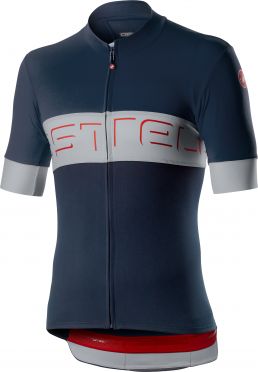 Castelli Prologo VI fietsshirt korte mouw blauw/grijs heren