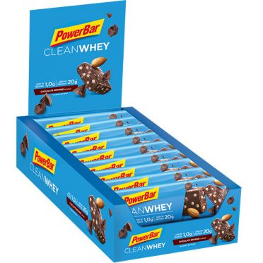 Powerbar Clean whey bar chocolade brownie 18 x 60 gram