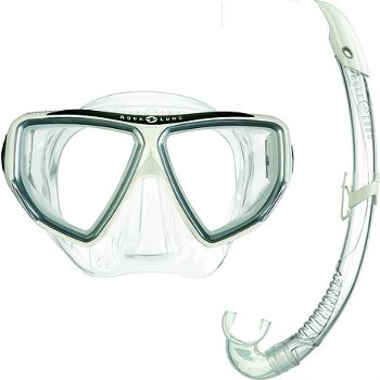 Aqua Lung Sport Oyster LX + Airflex LX Snorkelset wit