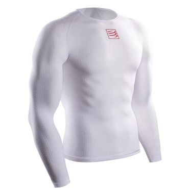 Compressport 3D thermo ultralight lange mouw ondershirt wit