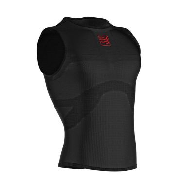 Compressport 3D thermo ultralight mouwloos ondershirt zwart