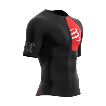 Compressport Postural Aero korte mouw compressie tri top zwart heren