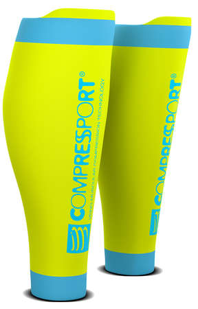Compressport R2 v2 compressie tubes geel