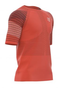 Compressport Racing ss t-shirt oranje heren