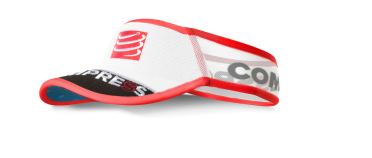 Compressport Ultralight V2 hardloop visor rood/wit