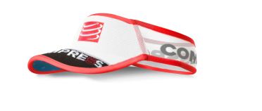 Compressport Ultralight V2 hardloop visor rood/wit 