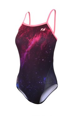 Zone3 Cosmic 2.0 Strap back badpak zwart/paars dames