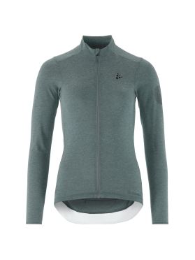 Craft Core Bike Essence Wool Jersey lange mouw blauw dames 