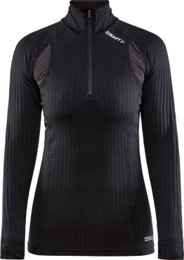 Craft Active extreme X zip ondershirt lange mouw zwart dames 