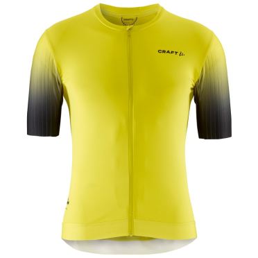 Craft Advanced Aero fietsshirt korte mouw geel heren 