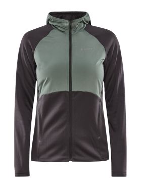 Craft ADV Essence Jersey Hood Jacket slate thyme dames 