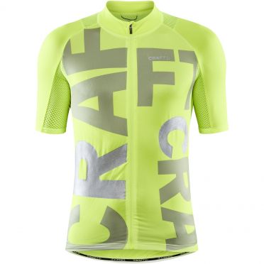 Craft Advanced Endurance Lumen fietsshirt SS geel heren
