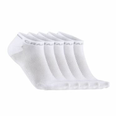 De Craft Active Shaftless sokken 5-pack wit unisex 